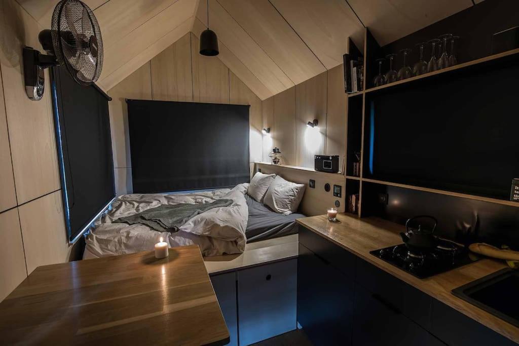 L'Envolee Ecolodge, Tiny House Au Coeur Des Vignes Loches-sur-Ource Exterior photo
