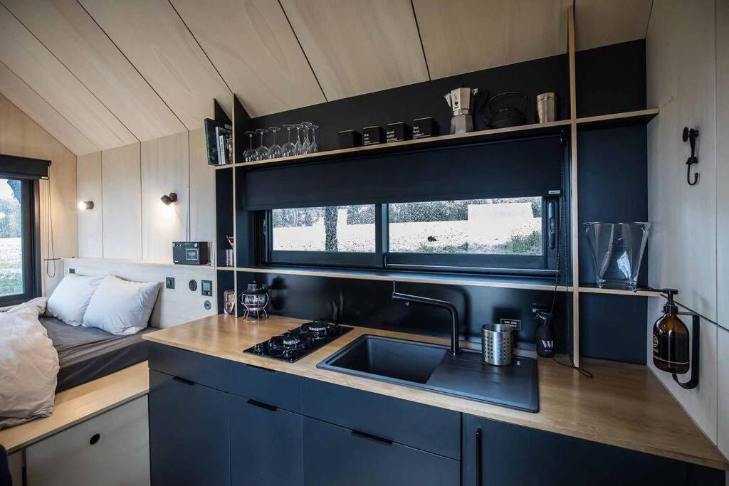 L'Envolee Ecolodge, Tiny House Au Coeur Des Vignes Loches-sur-Ource Exterior photo